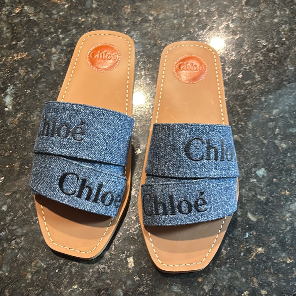 Chloe denim sandals size 41!